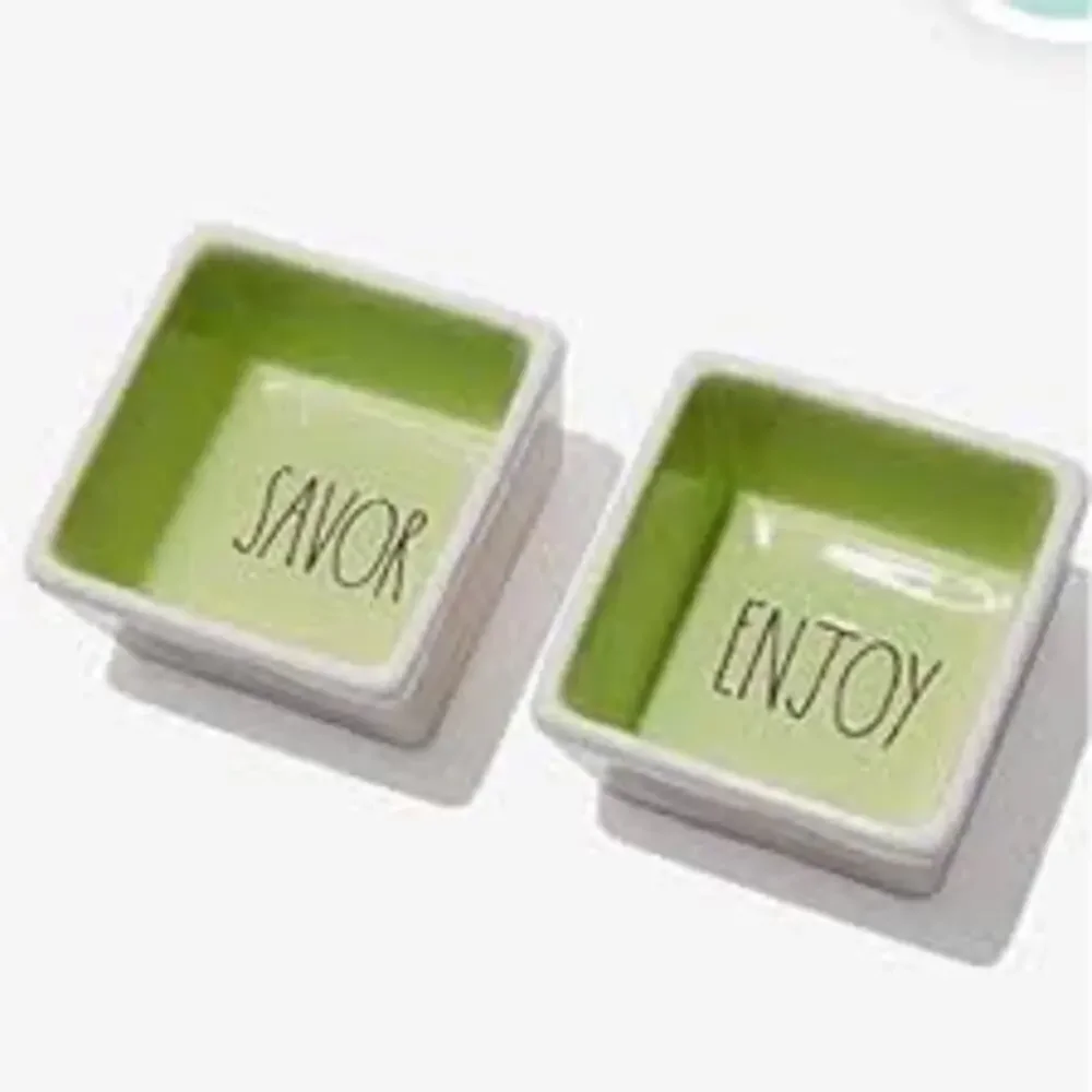 NWT Rae Dunn Savor and Enjoy pinch bowls